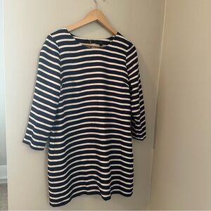 J.Crew Silk Jules Striped Twill Dress Size 0